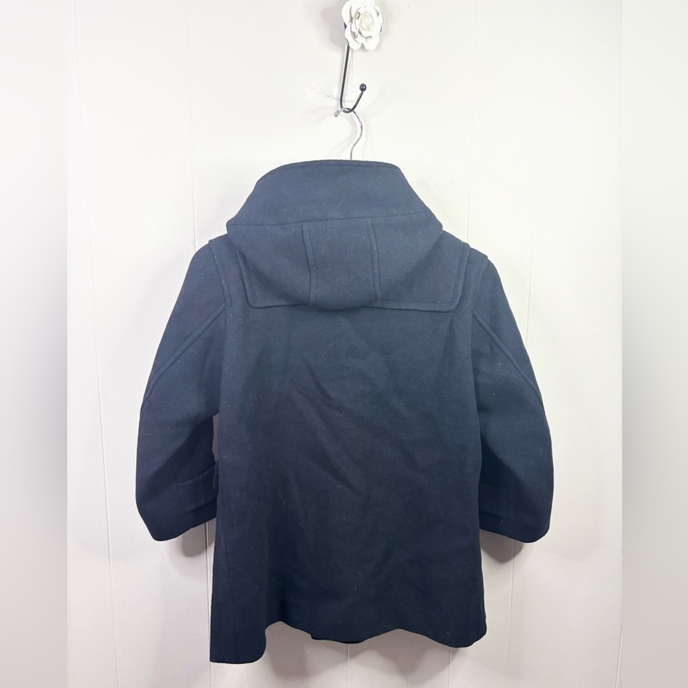 JNBY blue navy wool blend pea coat size 6/7 unisex jacket - Picture 4 of 4
